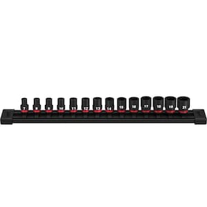 Milwaukee Tool SHOCKWAVE 3/8 -inch Drive Metric 6 Point Impact Socket Set