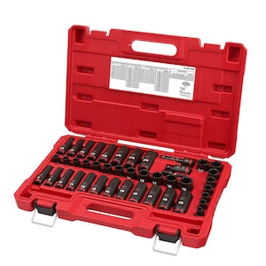 Milwaukee Tool SHOCKWAVE 3/8 -inch Drive SAE and Metric 6 Point Impact So