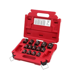 Milwaukee Tool SHOCKWAVE 1/2 -inch Drive Metric 6 Point Impact Socket Set