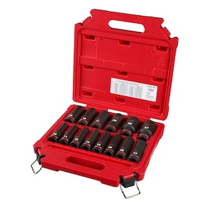 Milwaukee Tool SHOCKWAVE 1/2 -inch Drive Metric Deep Well 6 Point Impact