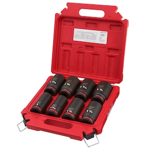 Milwaukee Tool SHOCKWAVE 3/4 -inch Drive SAE Deep Well Impact 6 Point Imp