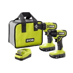 RYOBI 18V ONE+ 2-Tool Combo Kit with Drill/Driver, Impact Driver