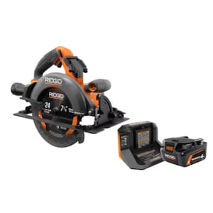RIDGID 18V Brushless 7-1/4in Cordless Circular Saw Kit with 4.0 A