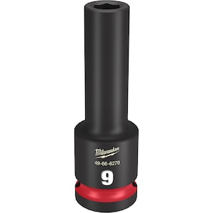 Milwaukee Tool SHOCKWAVE Impact Duty 1/2 inch Drive 9MM Deep 6 Point Sock