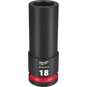 Milwaukee Tool SHOCKWAVE Impact Duty 1/2 inch Drive 18MM Deep 6 Point Soc