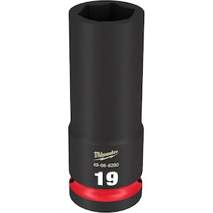 Milwaukee Tool SHOCKWAVE Impact Duty 1/2 inch Drive 19MM Deep 6 Point Soc
