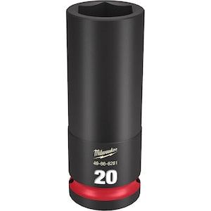Milwaukee Tool SHOCKWAVE Impact Duty 1/2 inch Drive 20MM Deep 6 Point Soc