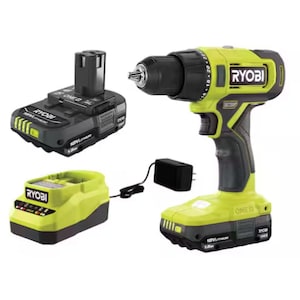 RYOBI 18V ONE+ Lithium-Ion Cordless 1/2 in. Drill/Driver Kit wit
