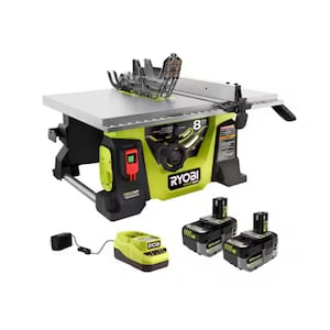 RYOBI 18V ONE+ HP Brushless 8-1/4 in. Jobsite Table Saw Kit with