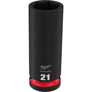 Milwaukee Tool SHOCKWAVE Impact Duty 1/2 inch Drive 21MM Deep 6 Point Soc