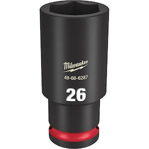 Milwaukee Tool SHOCKWAVE Impact Duty 1/2 inch Drive 26MM Deep 6 Point Soc