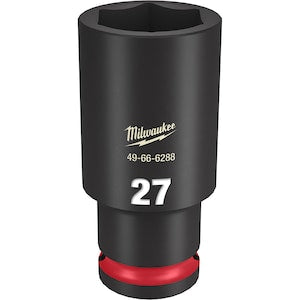 Milwaukee Tool SHOCKWAVE Impact Duty 1/2 inch Drive 27MM Deep 6 Point Soc