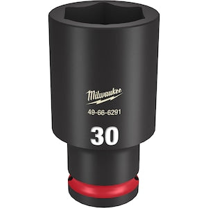 Milwaukee Tool SHOCKWAVE Impact Duty 1/2 inch Drive 30MM Deep 6 Point Soc