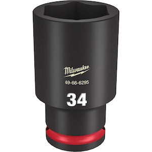 Milwaukee Tool SHOCKWAVE Impact Duty 1/2 inch Drive 34MM Deep 6 Point Soc