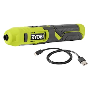 RYOBI 4V Lithium-Ion Cordless Screwdriver Kit with USB Charger