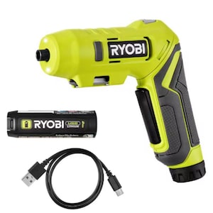 RYOBI USB Lithium Screwdriver Kit with 2.0 Ah USB Lithium Batter