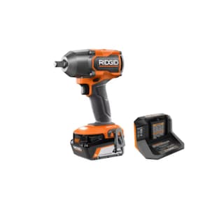 RIDGID 18V Brushless 1/2in Mid-Torque Impact Wrench Kit with 4.0