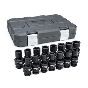 GearWrench 1/2 in. Drive Metric Impact Universal Socket Set (15-Piece