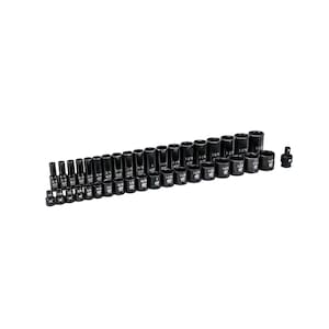 GearWrench 1/2 in. Drive 6-Point Standard and Deep Impact SAE Socket