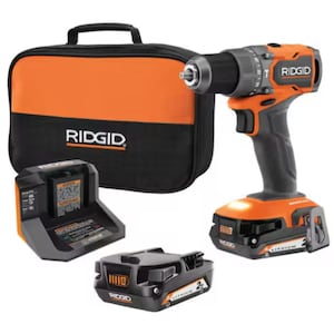 RIDGID 18V SubCompact Brushless 1/2 in. Hammer Drill Kit with (2)