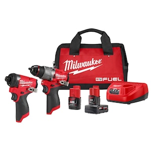 Milwaukee Tool M12 FUEL 12V Li-Ion Brushless Hammer Drill Impact Driver C