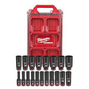 Milwaukee Tool SHOCKWAVE Impact-Duty 3/8 in. Drive Metric Deep Well Impac