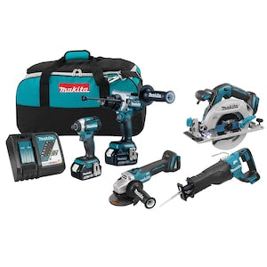 MAKITA 18V LXT Lithium-Ion Brushless Cordless 5-Tool Combo Kit w/