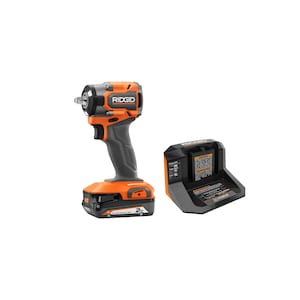 RIDGID 18V  Sub-Compct Brushless 4-Mode 3/8 in. Impact Wrench Kit
