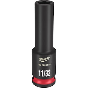 Milwaukee Tool SHOCKWAVE Impact Duty 3/8inDrive 11/32in Deep 6 Point Sock