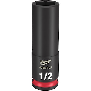 Milwaukee Tool SHOCKWAVE Impact Duty 3/8inDrive 1/2in Deep 6 Point Socket