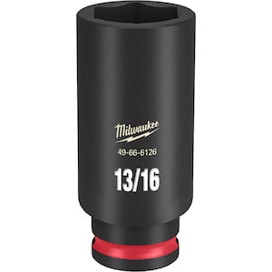 Milwaukee Tool SHOCKWAVE Impact Duty 3/8inDrive 13/16in Deep 6 Point Sock
