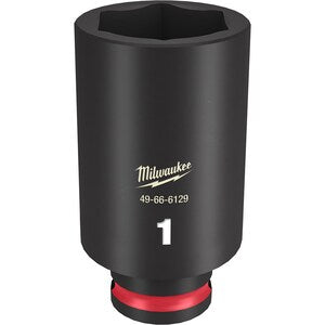 Milwaukee Tool SHOCKWAVE Impact Duty 3/8inDrive 1in Deep 6 Point Socket