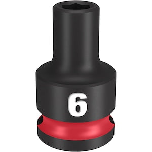 Milwaukee Tool SHOCKWAVE Impact Duty 3/8inDrive 6MM Standard 6 Point Sock