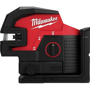 Milwaukee Tool M12 Green Cross Line & 4-Points Laser Kit