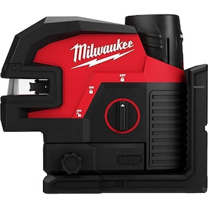Milwaukee Tool M12 Green Cross Line & 4-Points Laser