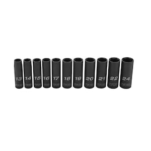 RYOBI 11pc 1/2" Metric Deep Impact Socket Set (LINK Compatible)