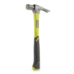 RYOBI 20 oz. Fiberglass Straight Claw Hammer