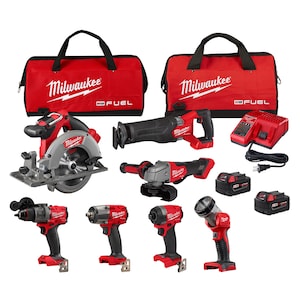 Milwaukee Tool M18 FUEL 18V Lithium-Ion Brushless Cordless Combo Kit (7-T