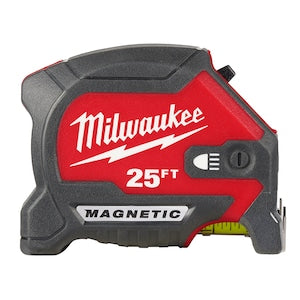 Milwaukee Tool 25 ft. x 1-1/16 in. Compact Wide Blade Tape Measure with L