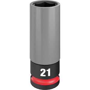 Milwaukee Tool SHOCKWAVE Impact Duty 1/2 Drive 21MM Metric Lug Nut Wheel