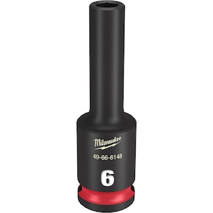 Milwaukee Tool SHOCKWAVE Impact Duty 3/8in Drive 6MM Deep 6 Point Socket