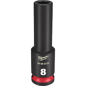 Milwaukee Tool SHOCKWAVE Impact Duty 3/8in Drive 8MM Deep 6 Point Socket