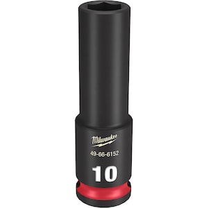 Milwaukee Tool SHOCKWAVE Impact Duty 3/8in Drive 10MM Deep 6 Point Socket