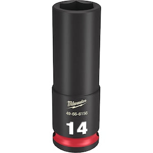 Milwaukee Tool SHOCKWAVE Impact Duty 3/8in Drive 14MM Deep 6 Point Socket