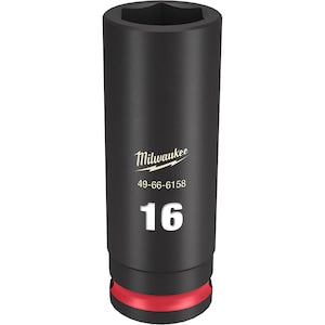 Milwaukee Tool SHOCKWAVE Impact Duty 3/8in Drive 16MM Deep 6 Point Socket