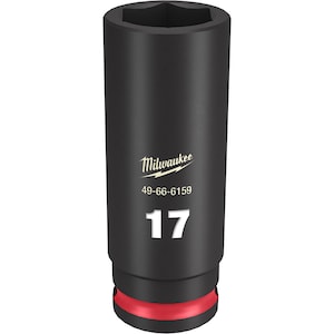 Milwaukee Tool SHOCKWAVE Impact Duty 3/8in Drive 17MM Deep 6 Point Socket