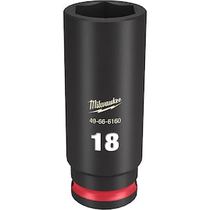 Milwaukee Tool SHOCKWAVE Impact Duty 3/8inDrive 18MM Deep 6 Point Socket