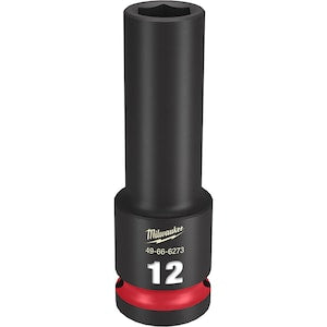 Milwaukee Tool SHOCKWAVE Impact Duty 1/2in Drive 12MM Deep 6 Point Socket