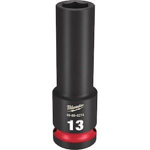 Milwaukee Tool SHOCKWAVE Impact Duty 1/2in Drive 13MM Deep 6 Point Socket