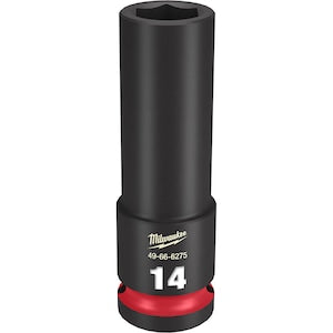 Milwaukee Tool SHOCKWAVE Impact Duty 1/2in Drive 14MM Deep 6 Point Socket